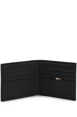 Billfold wallet with foil-embossed logo