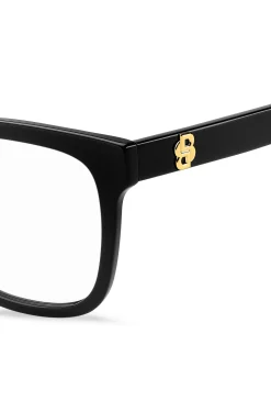 Black-acetate optical frames with Double B monogram