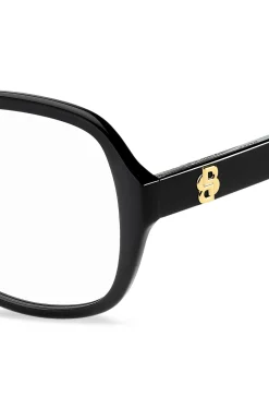 Black-acetate optical frames with Double B monogram