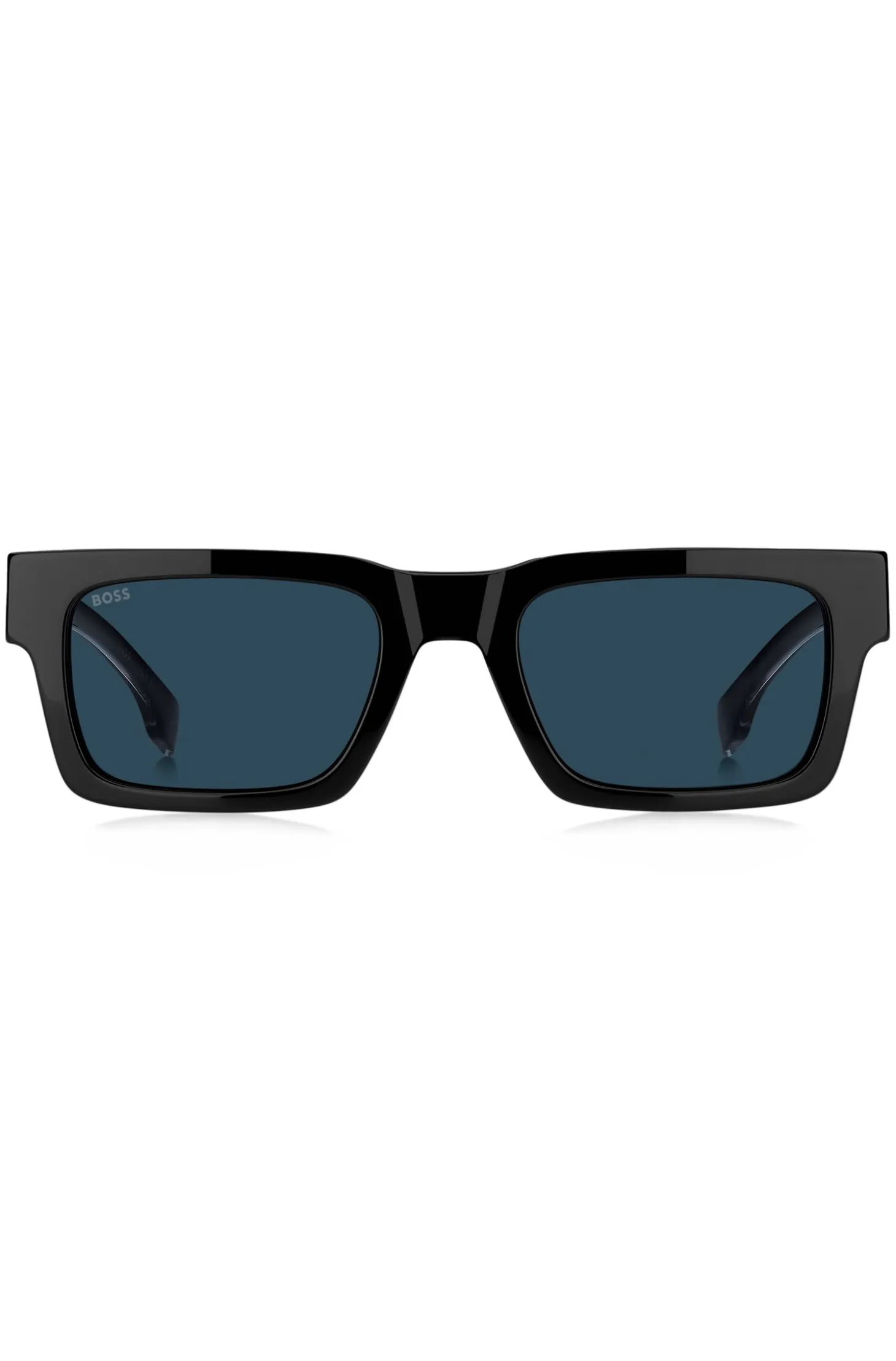 Black-acetate sunglasses with Double B monogram