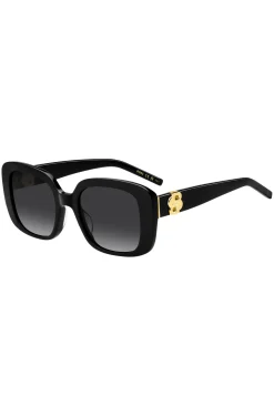 Black-acetate sunglasses with Double B monogram