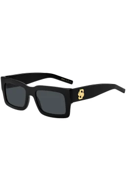 Black-acetate sunglasses with Double B monogram