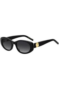 Black-acetate sunglasses with Double B monogram