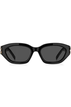 Black-acetate sunglasses with Double B monogram