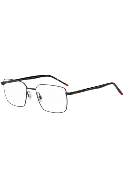 Black-metal optical frames with tubular temples