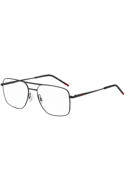 Black-metal optical frames with double bridge