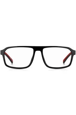 Black optical frames with red trims