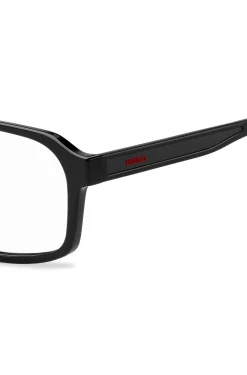 Black optical frames with red trims