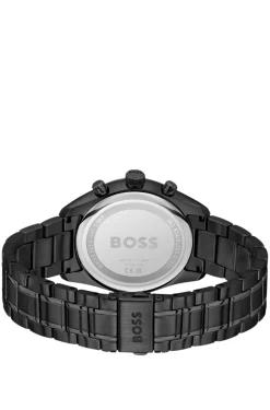 Black-plated watch with tonal dial