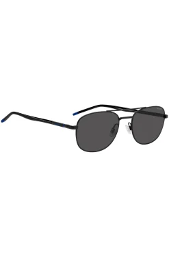 Black sunglasses with blue details