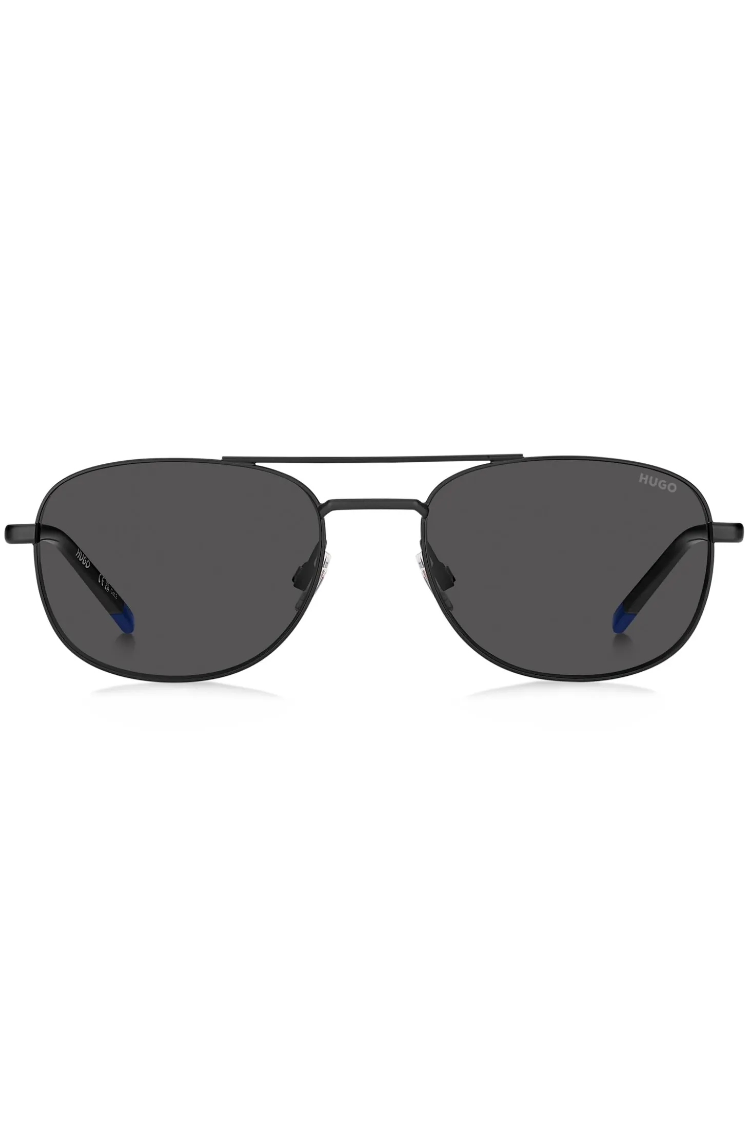 Black sunglasses with blue details