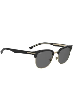 Black sunglasses with gold-tone details