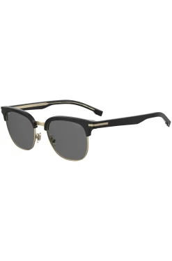Black sunglasses with gold-tone details