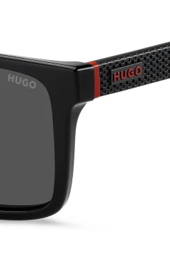 Black sunglasses with patterned temples