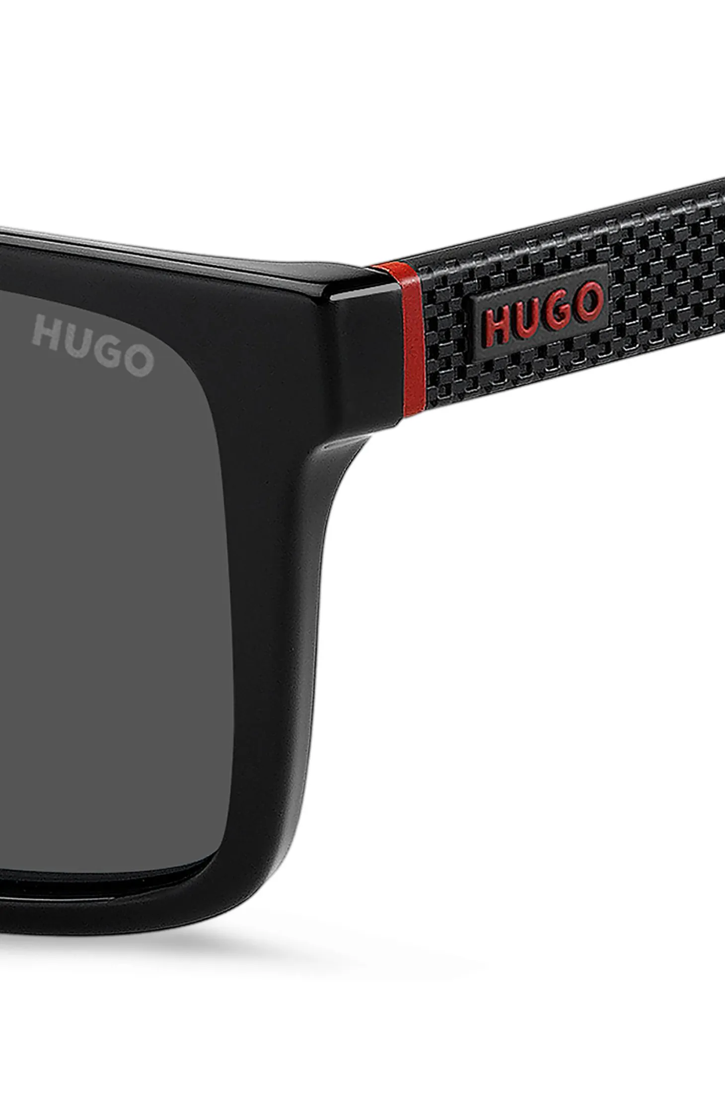 Black sunglasses with patterned temples