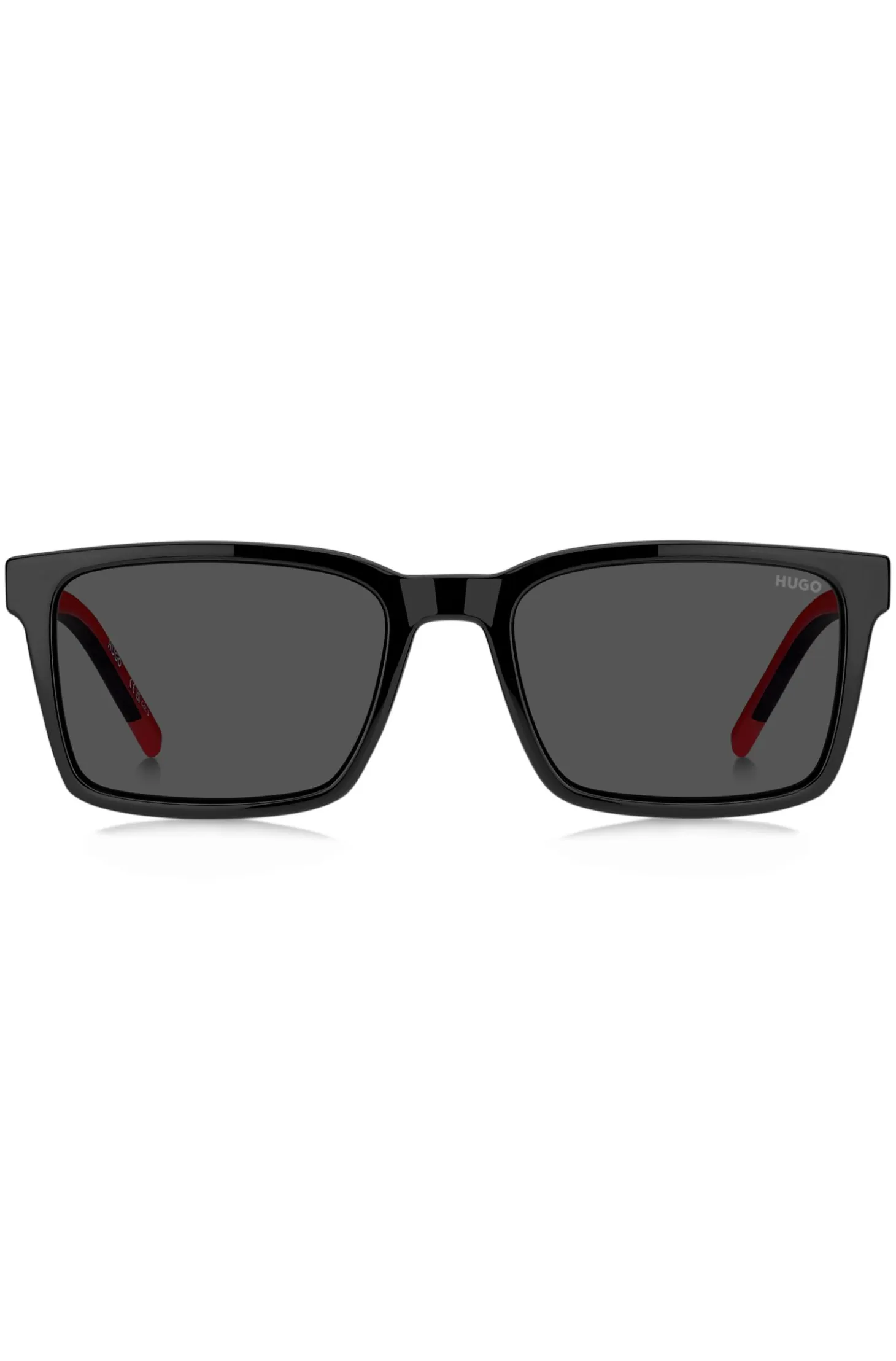 Black sunglasses with patterned temples