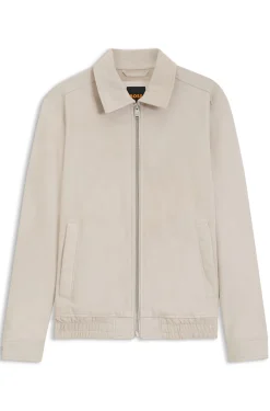 Blouson jacket in soft suede