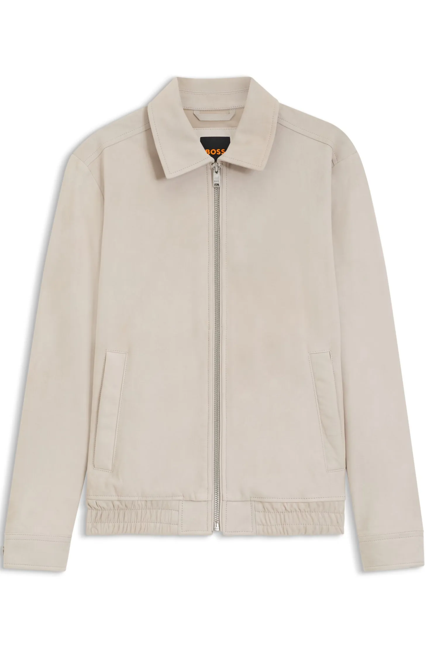 Blouson jacket in soft suede