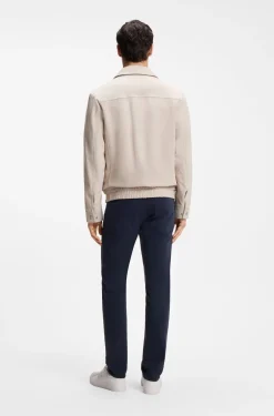 Blouson jacket in soft suede