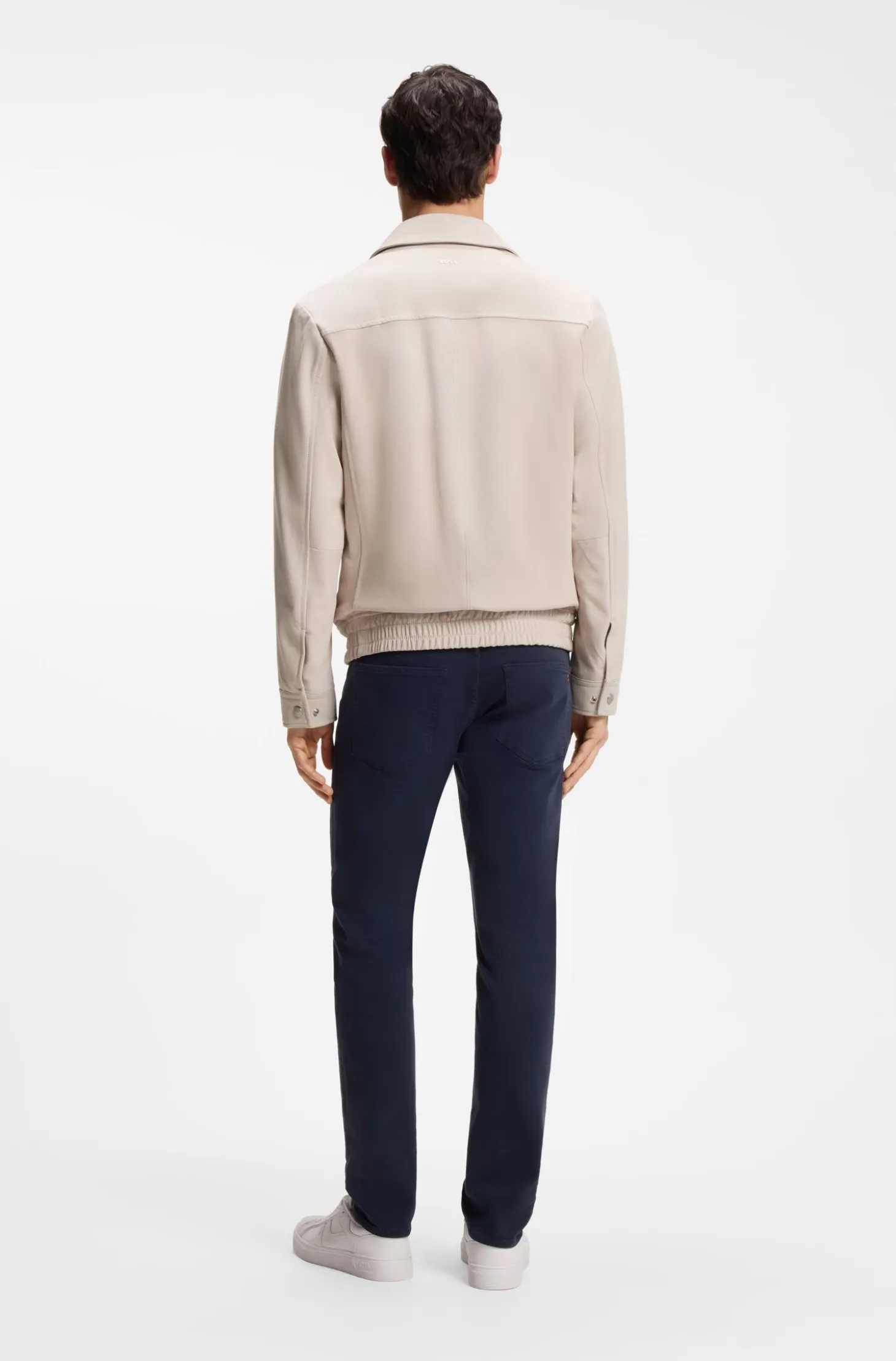 Blouson jacket in soft suede
