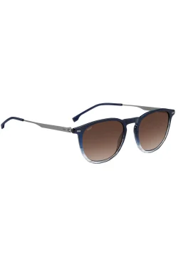 Blue-acetate sunglasses with gradient effect