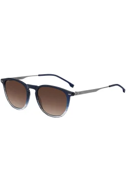 Blue-acetate sunglasses with gradient effect