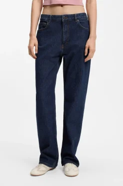 Blue salt-and-pepper jeans in comfort-stretch denim