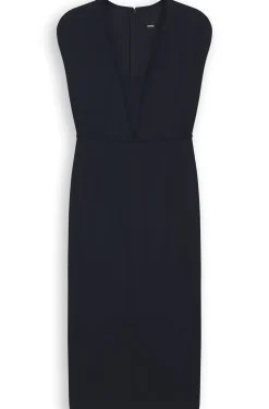 Bodycon dress with grosgrain trims