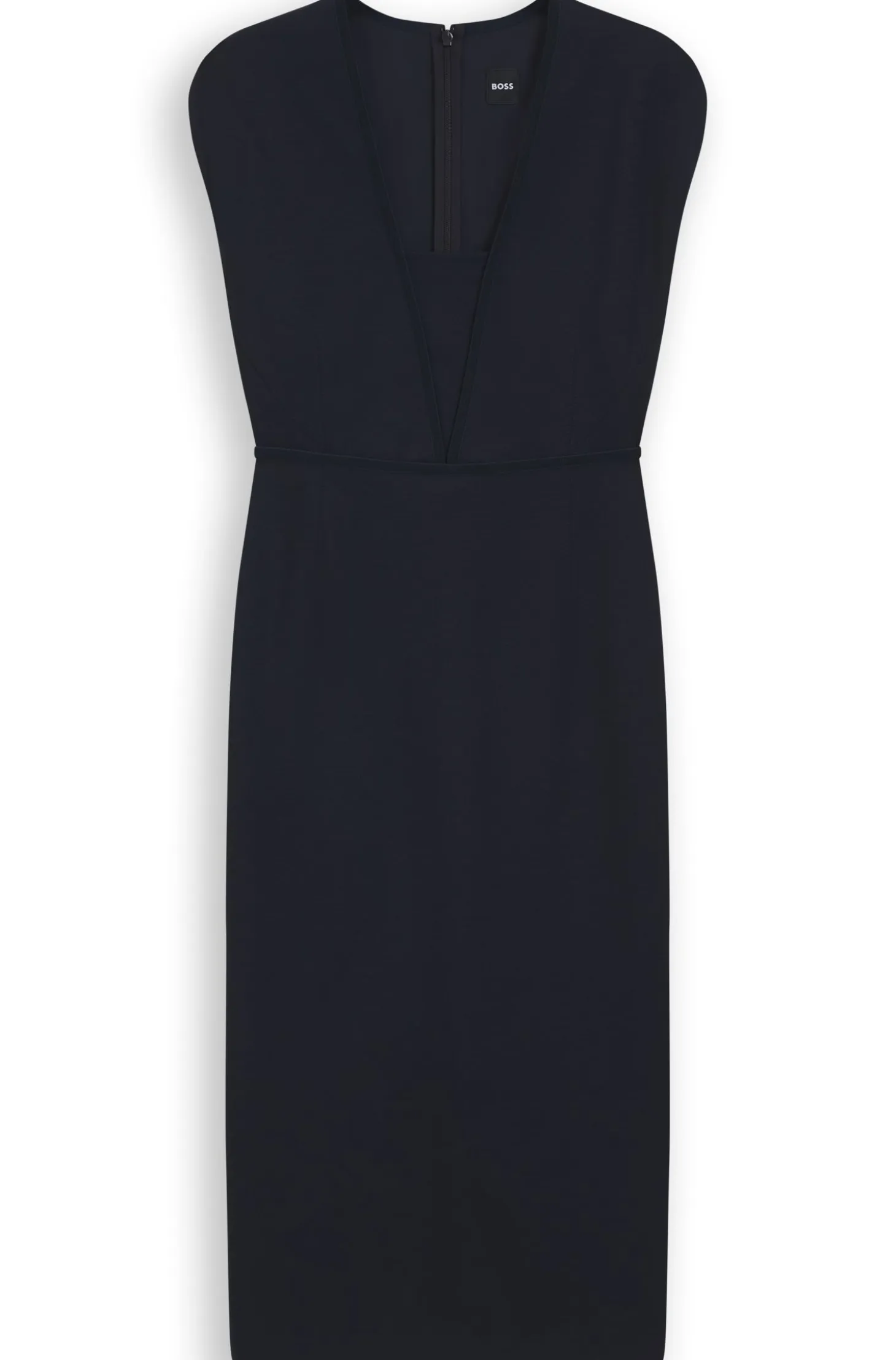 Bodycon dress with grosgrain trims