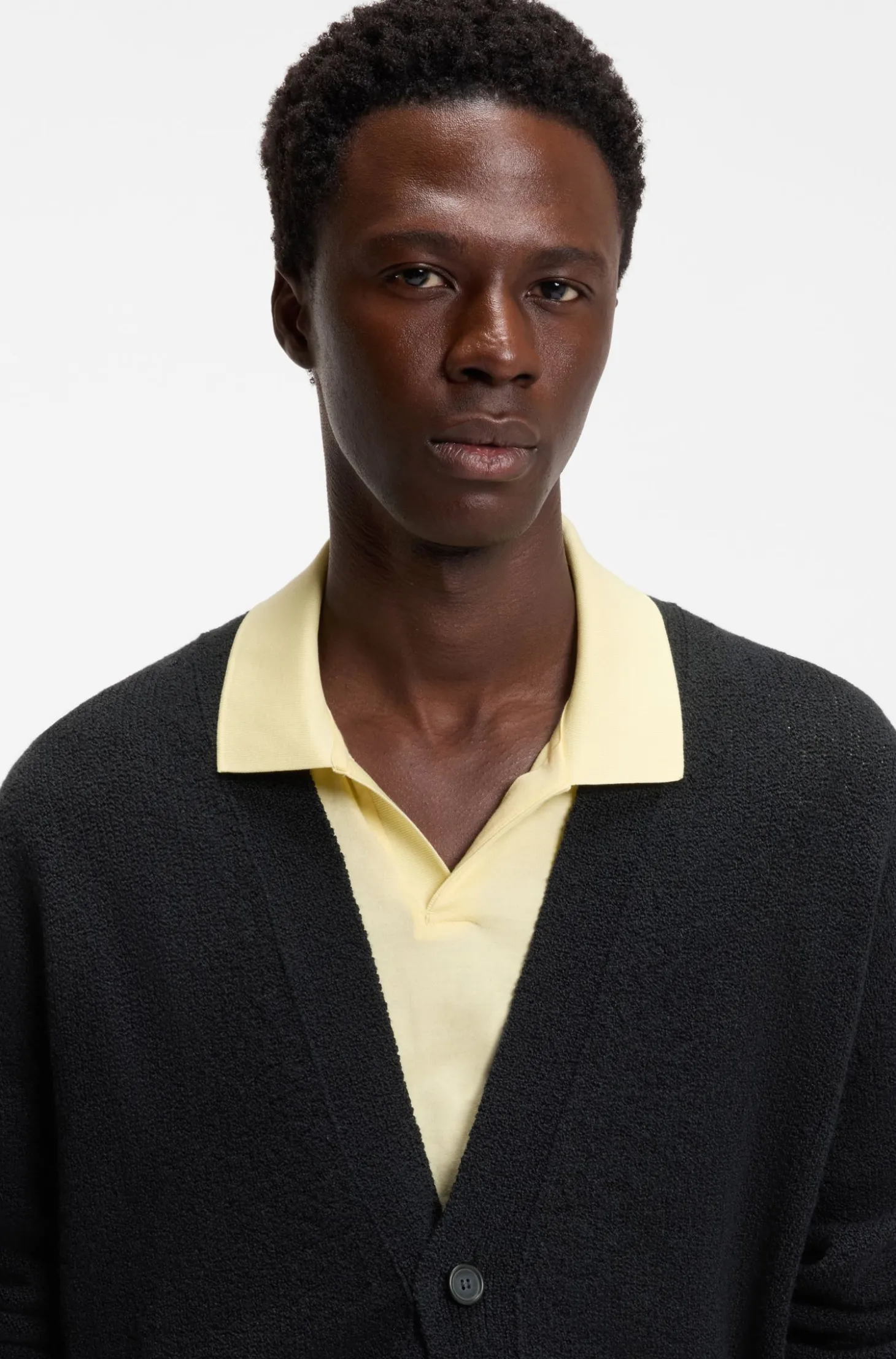 BOSS BY BECKHAM cardigan in a cotton blend