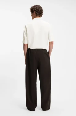 BOSS BY BECKHAM drawstring trousers in virgin wool