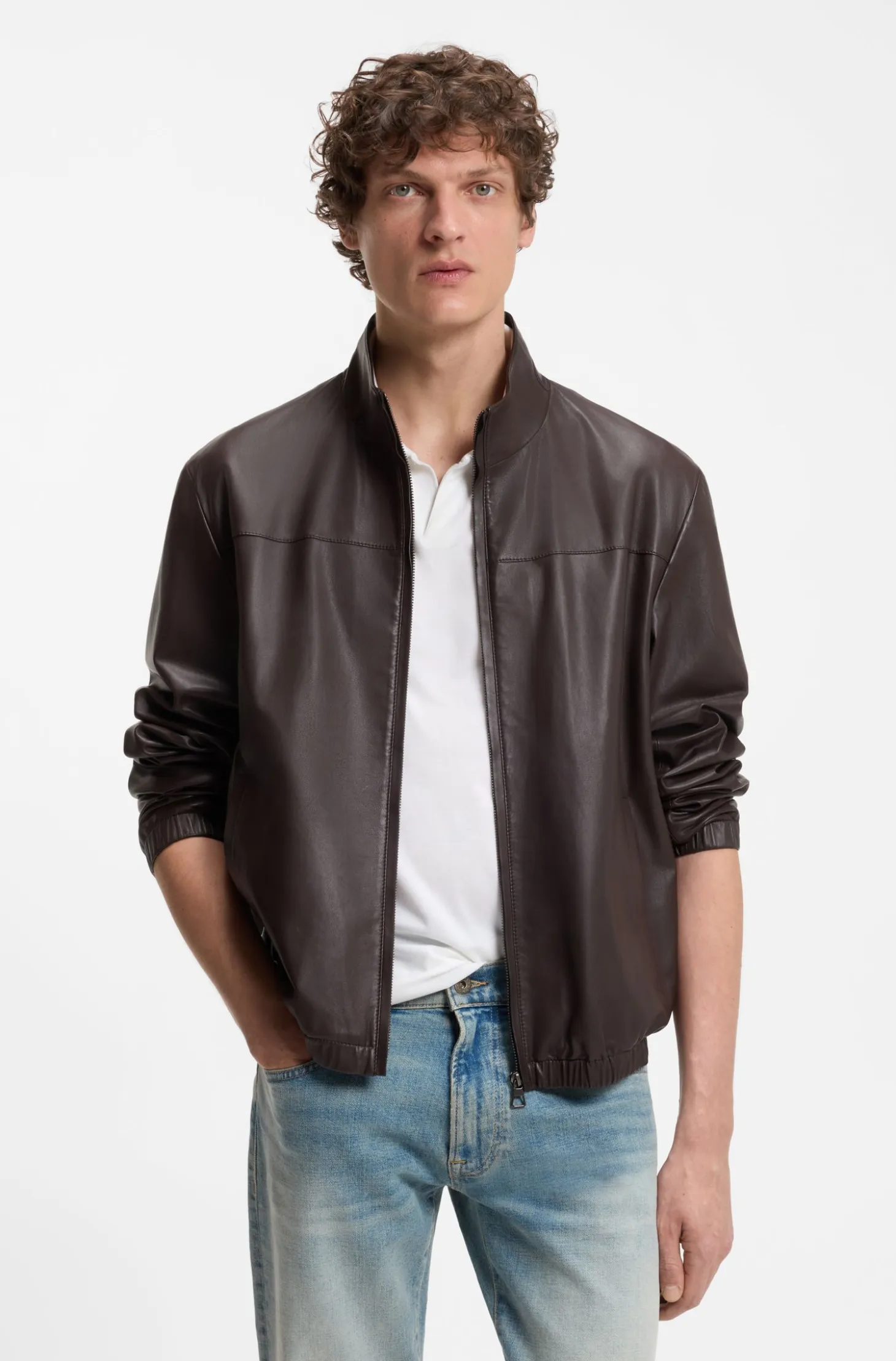 BOSS BY BECKHAM jacket in nappa leather