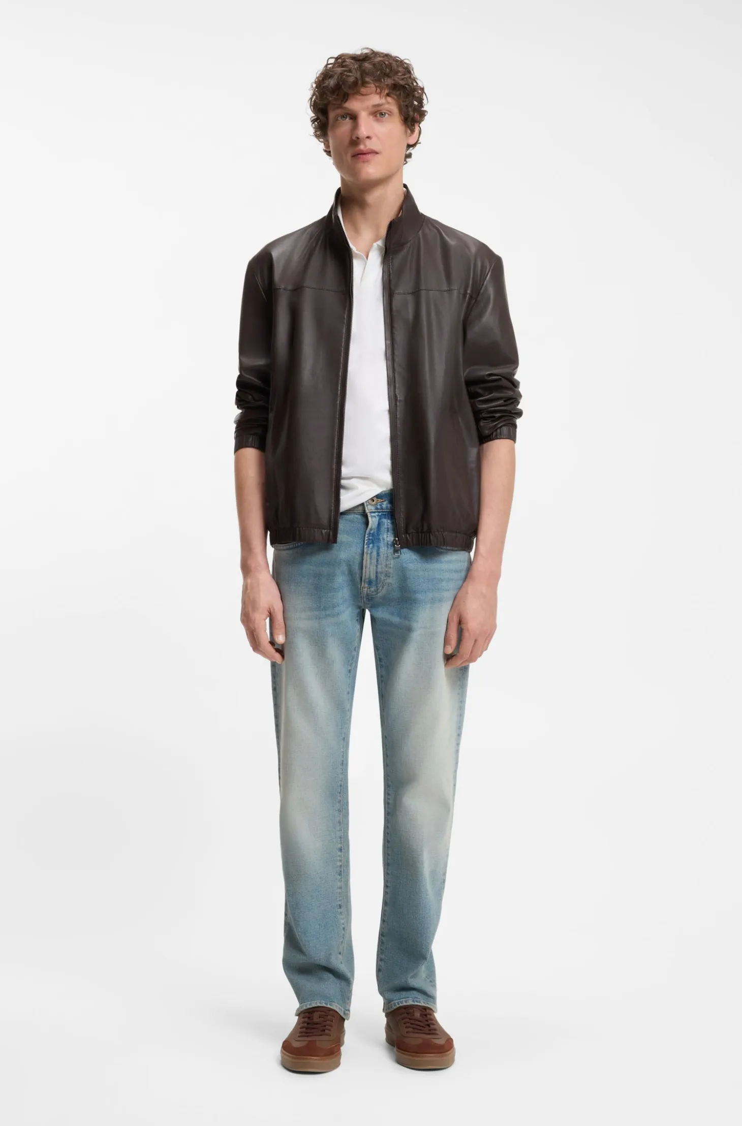 BOSS BY BECKHAM jacket in nappa leather