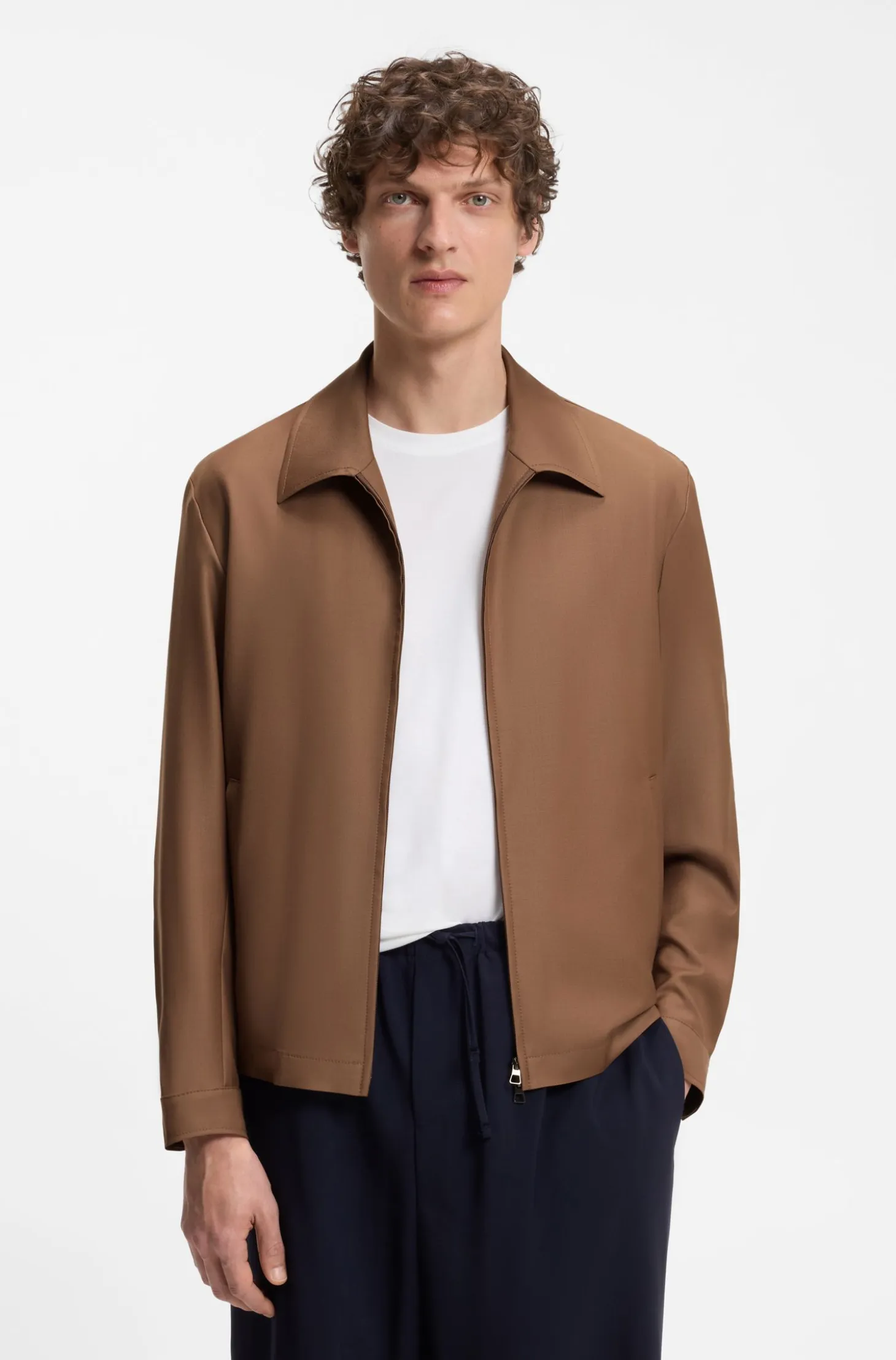 BOSS BY BECKHAM jacket in virgin wool