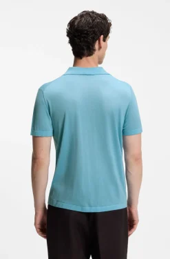 BOSS BY BECKHAM knit polo in virgin wool