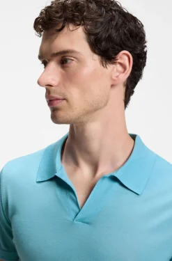 BOSS BY BECKHAM knit polo in virgin wool