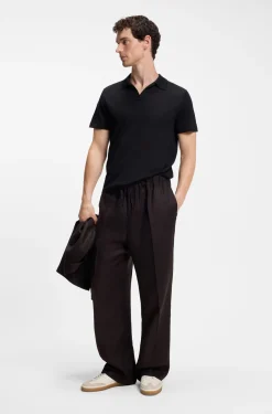 BOSS BY BECKHAM knit polo in virgin wool