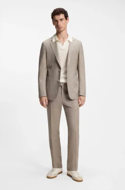 BOSS BY BECKHAM knit polo in virgin wool