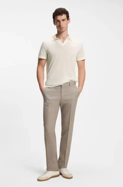 BOSS BY BECKHAM knit polo in virgin wool