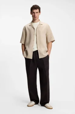BOSS BY BECKHAM knit T-shirt in virgin wool
