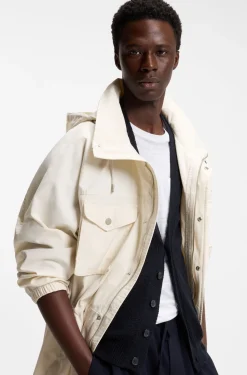 BOSS BY BECKHAM parka jacket in cotton