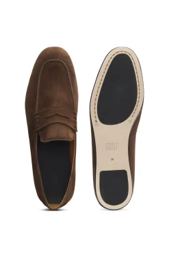 BOSS BY BECKHAM penny loafers in suede