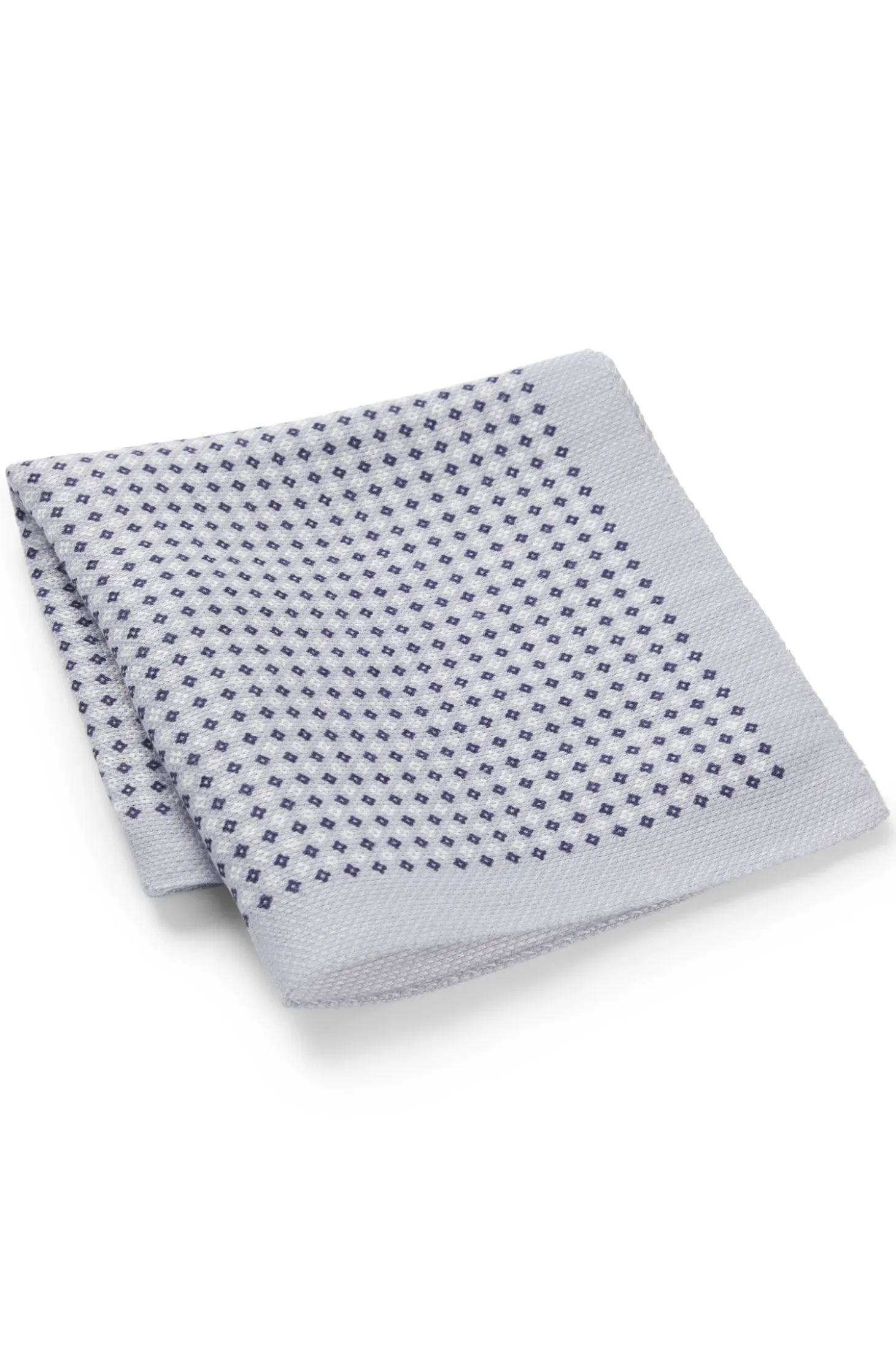 BOSS BY BECKHAM pocket square in linen and cotton