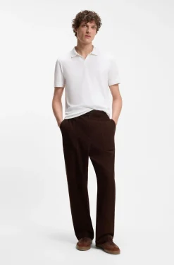 BOSS BY BECKHAM polo shirt in cotton and silk