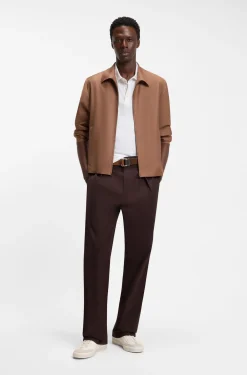 BOSS BY BECKHAM polo shirt in linen