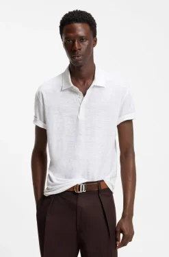 BOSS BY BECKHAM polo shirt in linen