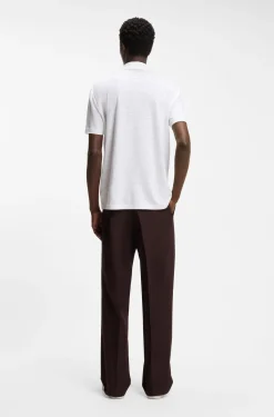 BOSS BY BECKHAM polo shirt in linen