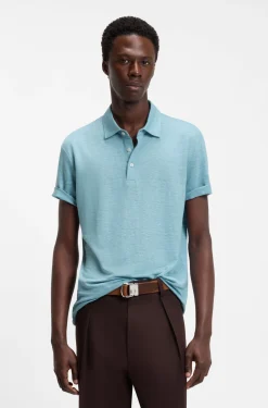 BOSS BY BECKHAM polo shirt in linen