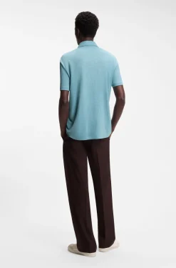 BOSS BY BECKHAM polo shirt in linen