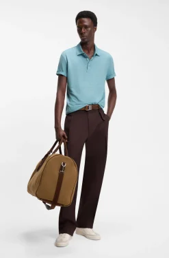 BOSS BY BECKHAM polo shirt in linen